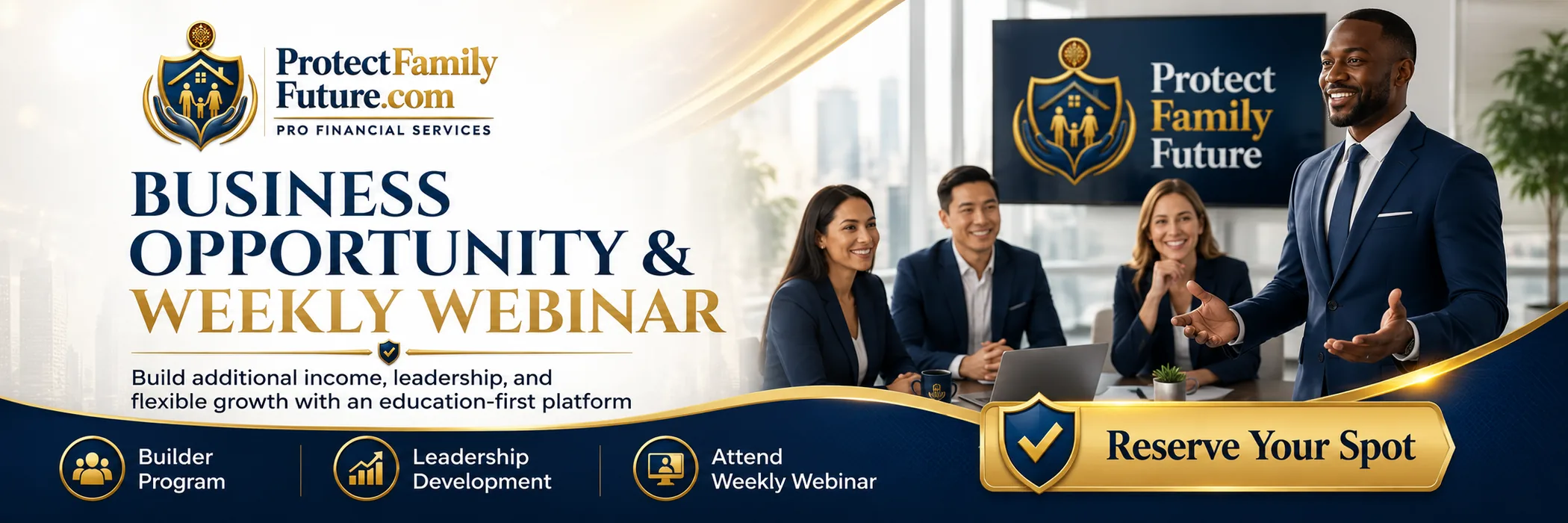 Business opportunity and weekly webinar education