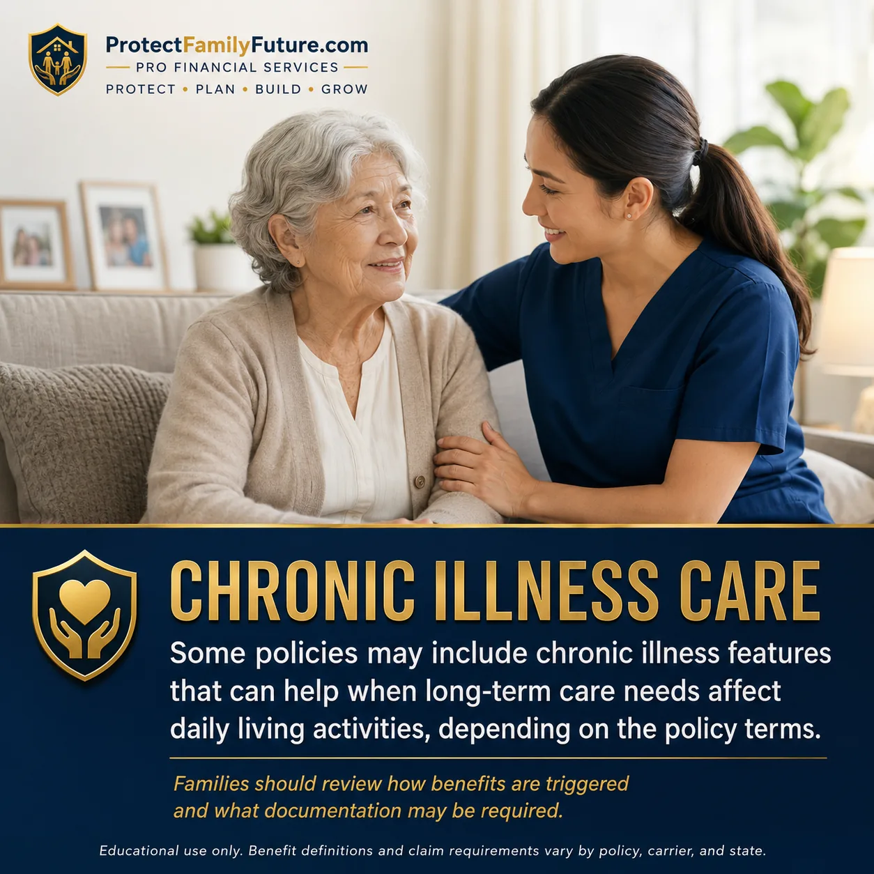 Chronic Illness Living Benefits Education - ProtectFamilyFuture.com
