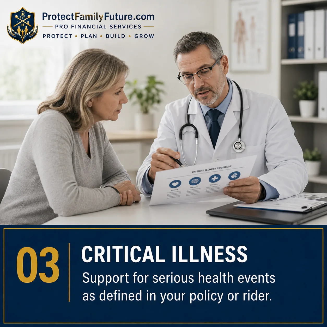 Critical Illness Living Benefits Education - ProtectFamilyFuture.com