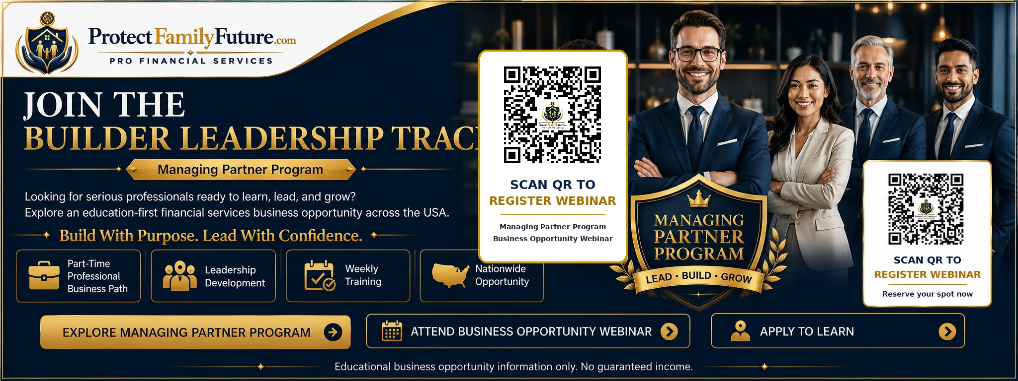 Join the Builder Leadership Track Managing Partner Program and learn leadership development