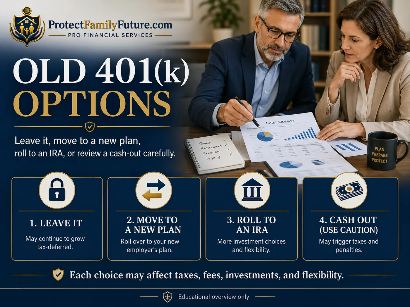 Old 401k options education