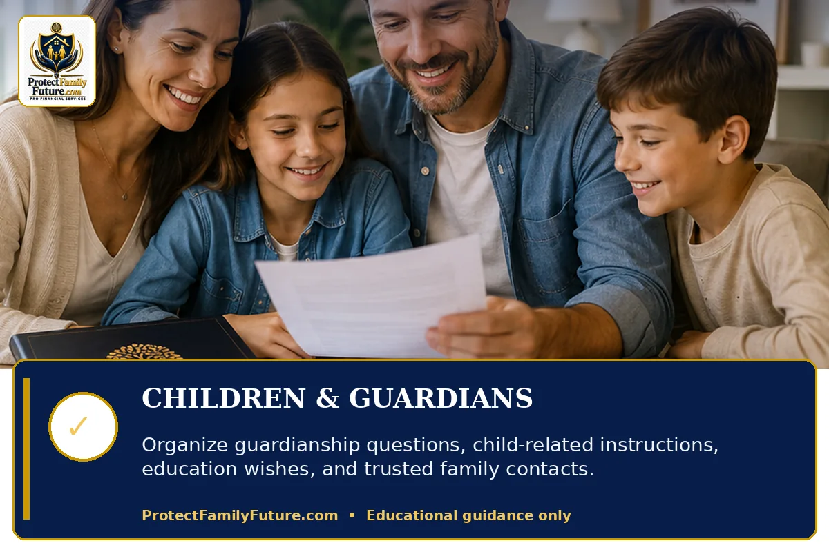 Children guardianship planning education