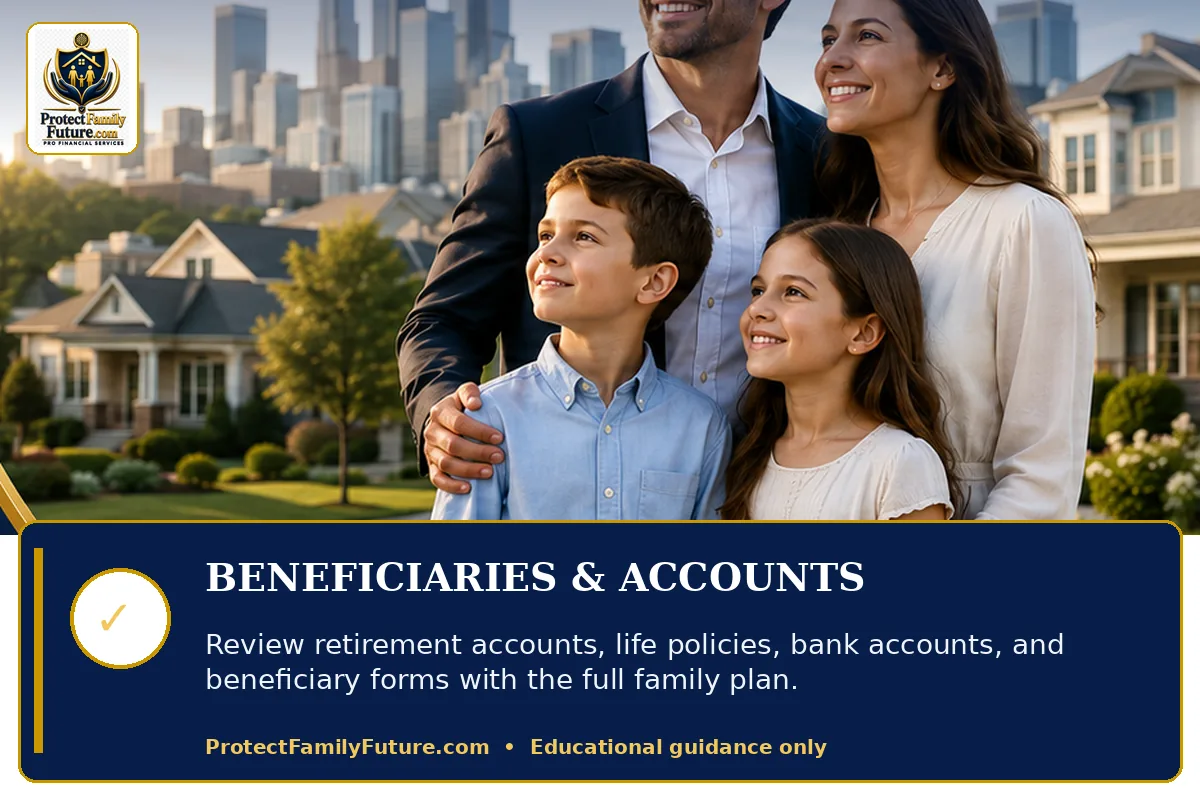 Beneficiary review and account organization