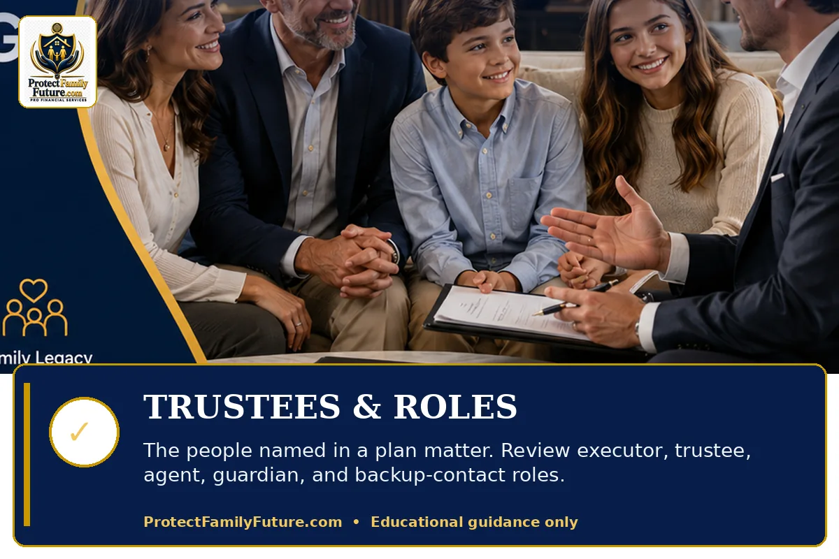 Trustee executor and family roles education