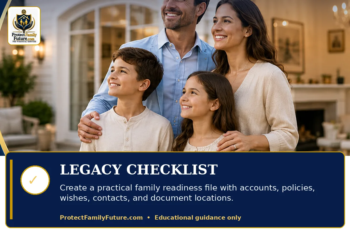 Legacy planning checklist