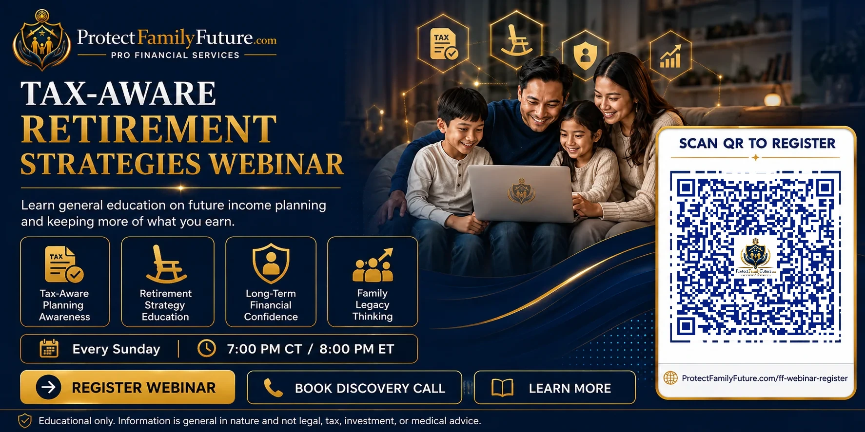Family Financial Education webinar — tax-aware retirement planning